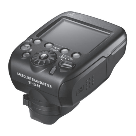 Canon Speedlite Transmitter ST-E3-RT Ver.2 Erweiterte Anleitung