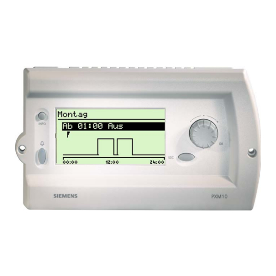 Siemens PXM10 Bedienungsanleitung
