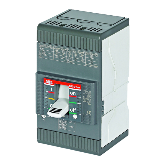 ABB SACE Tmax XT series Handbücher