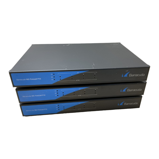 BARRACUDA NEXTGEN FIREWALL F SERIES KURZANLEITUNG Pdf-Herunterladen ...