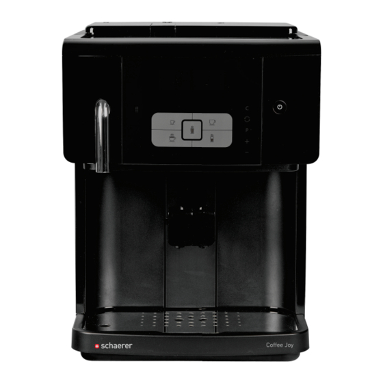 SCHAERER COFFEE JOY KURZANLEITUNG PdfHerunterladen ManualsLib