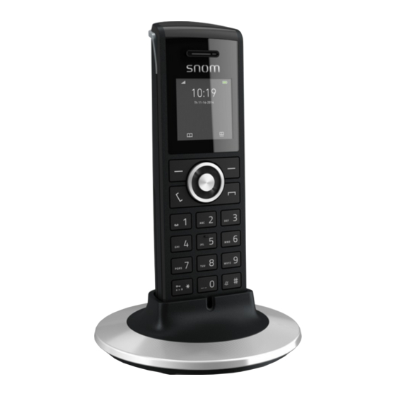 Snom Mobilteile M65 Bedienungsanleitung