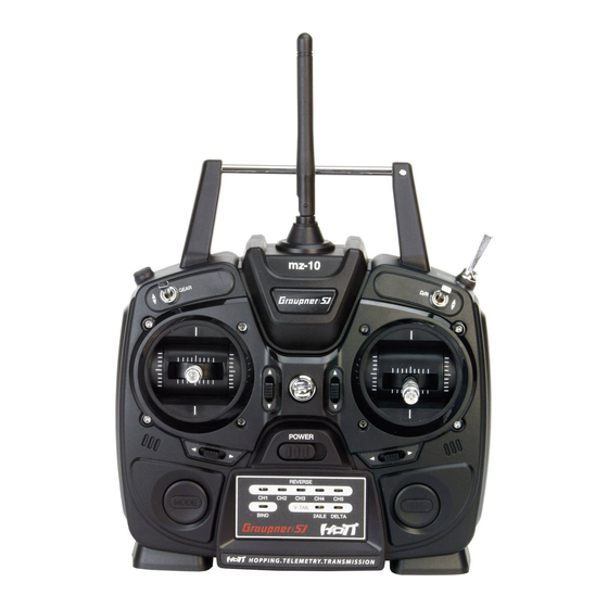 GRAUPNER mz-10 HoTT Anleitung