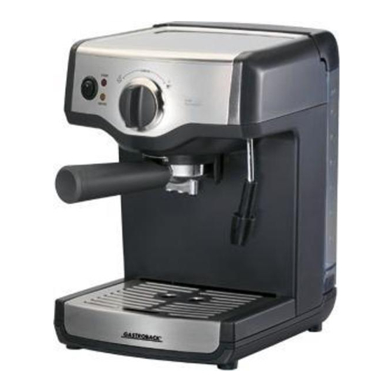 Gastroback 42607 Design Espresso Bedienungsanleitung