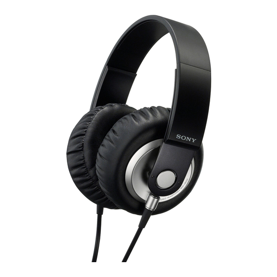 Sony mdr-xb500 Bedienungsanleitung