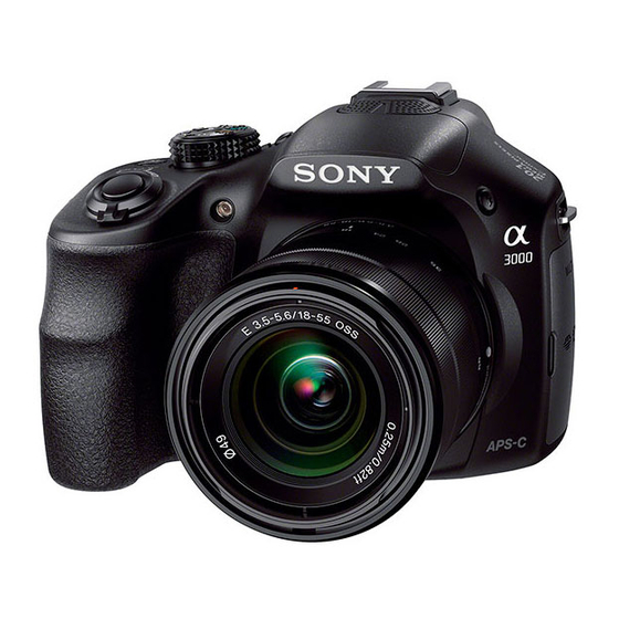 Sony ILCE-3000 Gebrauchsanleitung