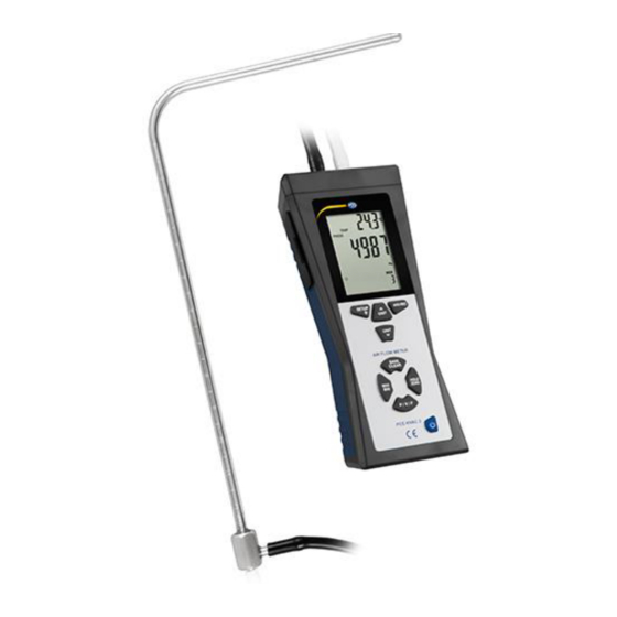 PCE Instruments PCE-HVAC Bedienungsanleitung