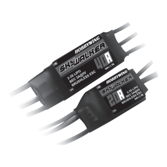 Hobbywing Technology Skywalker 40A Bedienungsanleitung