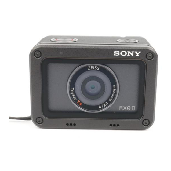 Sony DSC-RX0M2 Anleitung