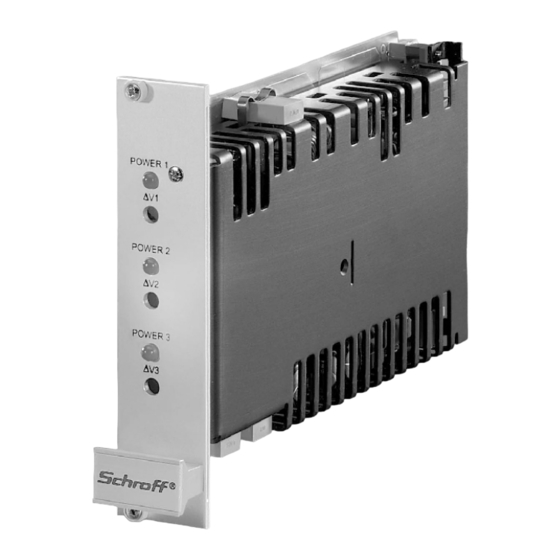 Schroff nvent CPDC 312 triple Bedienungsanleitung