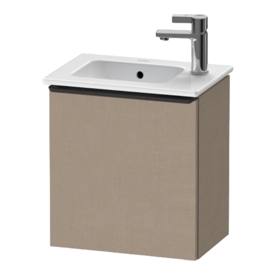 Duravit D-Neo DE 4259 L/R Montageanleitung