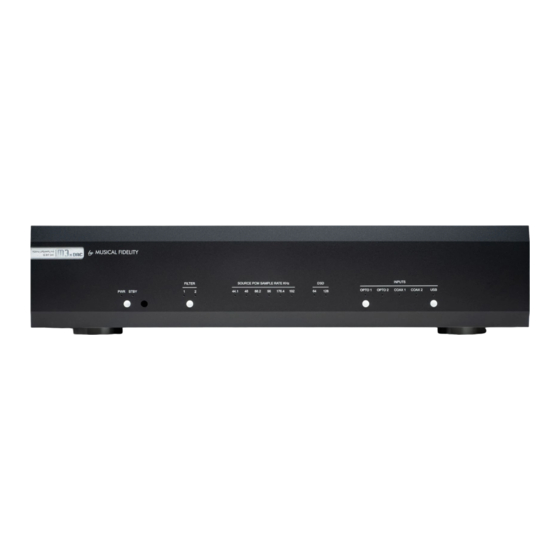 Musical Fidelity M3x Vinyl Bedienungsanleitung