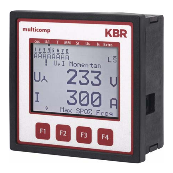 KBR multicomp 4D6-ESBSDS-1V1C6RO Bedienungsanleitung, Technische Parameter