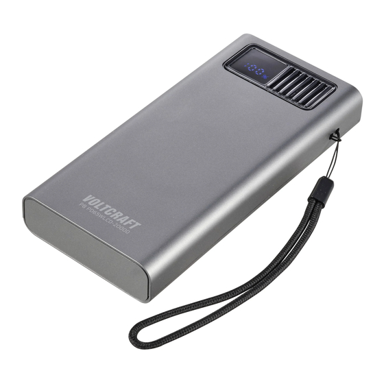 VOLTCRAFT PB PD65WLCD-20000 Bedienungsanleitung