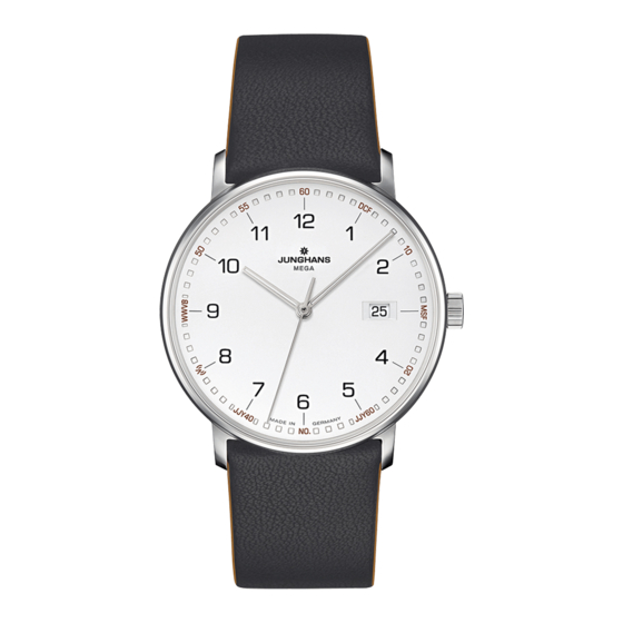 Junghans FORM MEGA Bedienungsanleitung