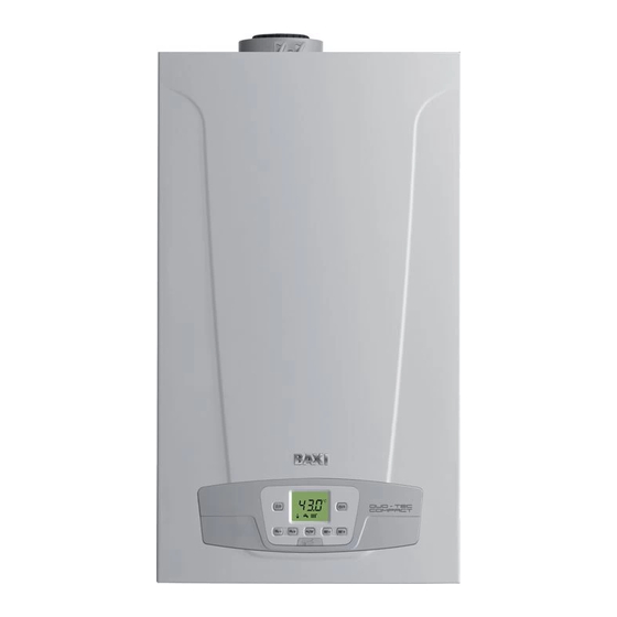 Baxi DUO-TEC COMPACT+ Gebrauchsanleitung Für Den Benutzer Und Installateur