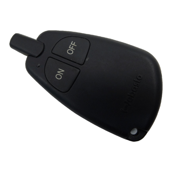 Webasto Telestart T80 Betriebsanweisung
