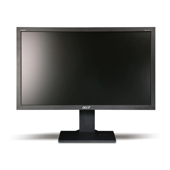 Acer B273H Bedienungsanleitung