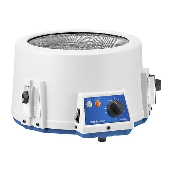 Cole Parmer HM-200-Serie Bedienungsanleitung