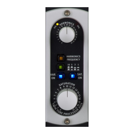 SPL TwinTube 2714 Bedienungsanleitung