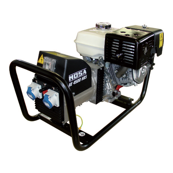 Mosa GE 4500 HBS Bedienungsanleitung