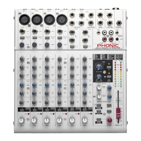 Phonic Helix Board 12 Bedienungsanleitung