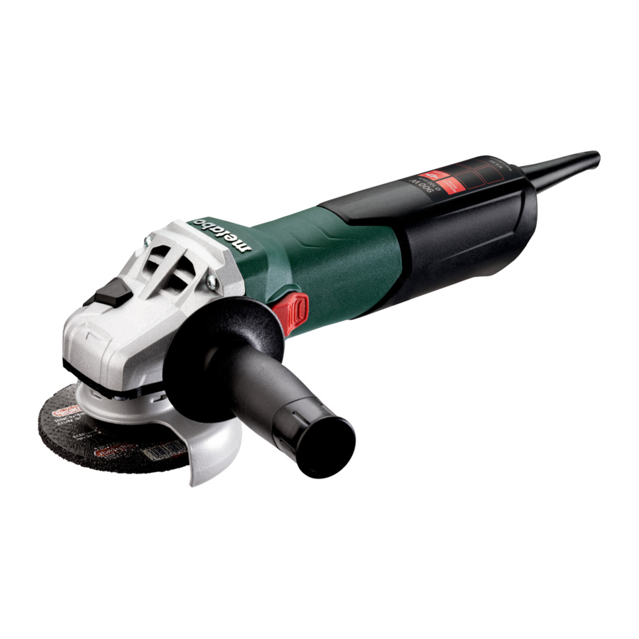 Metabo W 9-100 Originalbetriebsanleitung