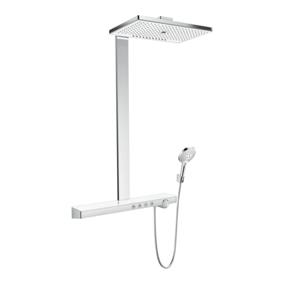 HANSGROHE Rainmaker Select 460 3jet Showerpipe 27106400 Gebrauchsanleitung, Montageanleitung