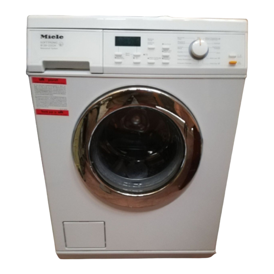 Miele W 39-23 CH Gebrauchs- Und Montageanweisung