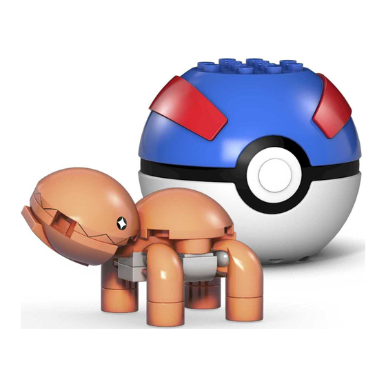 Mega Construx Pokemon TRAPINCH KRAKNOIX KNACKLION Bedienungsanleitung