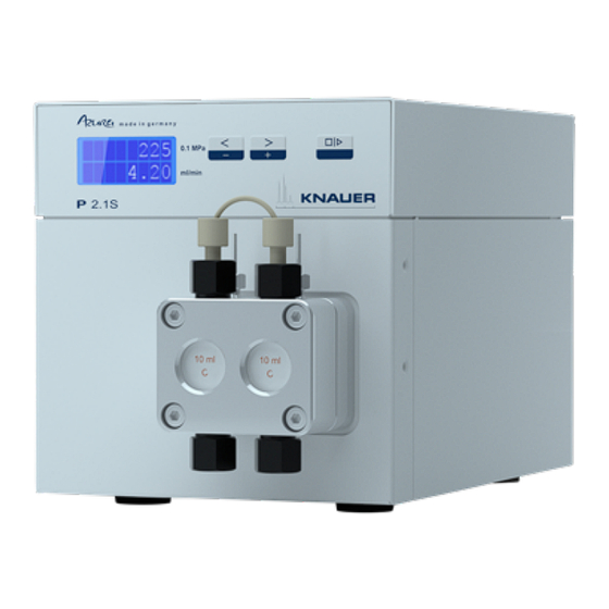 Knauer Azura P 2.1S Betriebsanleitung