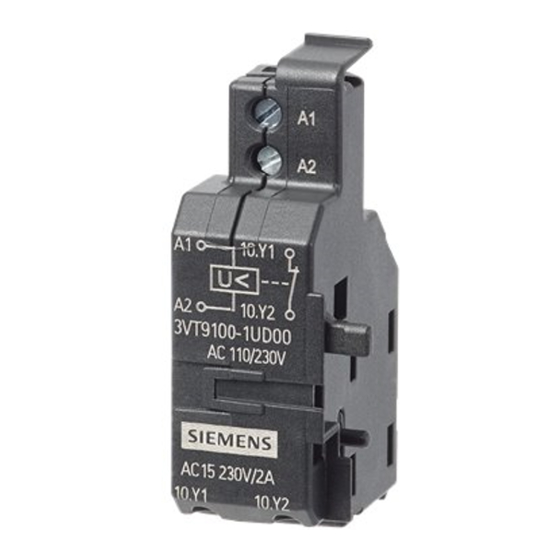 Siemens 3VT9100-1U.00 Betriebsanleitung