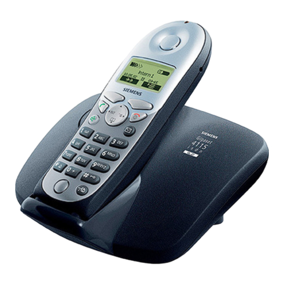 Siemens Gigaset 4115 Comfort Bedienungsanleitung
