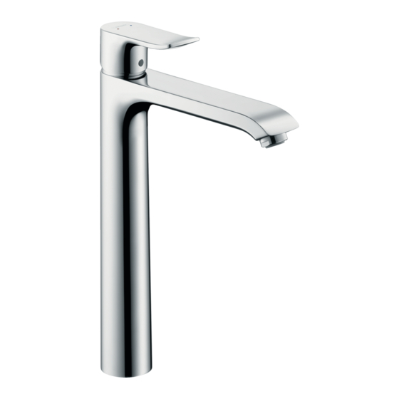 HANSGROHE Metris 100 31088000 Gebrauchsanleitung, Montageanleitung