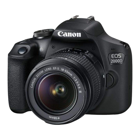 CANON EOS 2000D BEDIENUNGSANLEITUNG Pdf-Herunterladen | ManualsLib