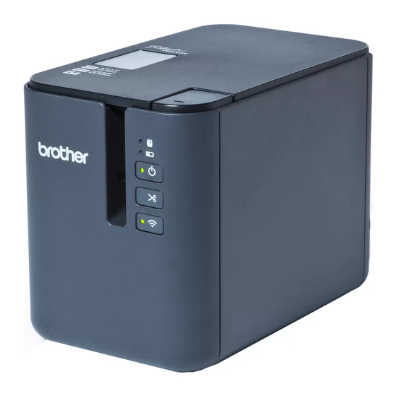 Brother P900W Installationsanleitung