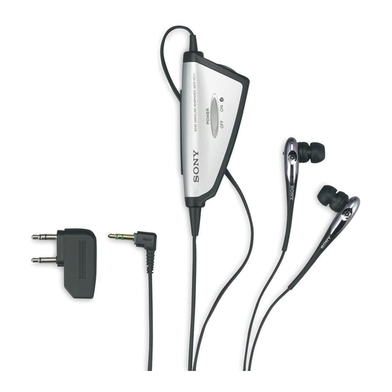 Sony MDR-NC11 Bedienungsanleitung