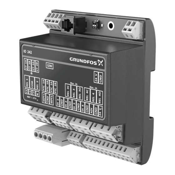 Grundfos IO 242 Montage- Und Betriebsanleitung