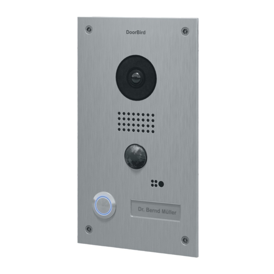 DoorBird D20 Serie Installationsanleitung