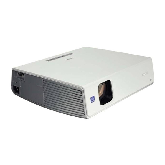 Sony VPL-CX85 Bedienungsanleitung