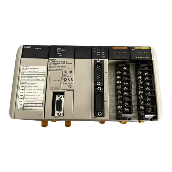 Omron SYSMAC CQM1H Serie Programmierhandbuch