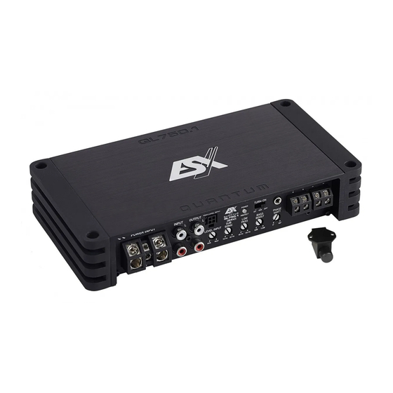 ESX Quantum QL750.1 24V Benutzerhandbuch