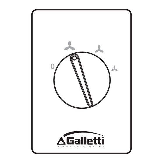 Galletti estro UTN Bedienungsanleitung