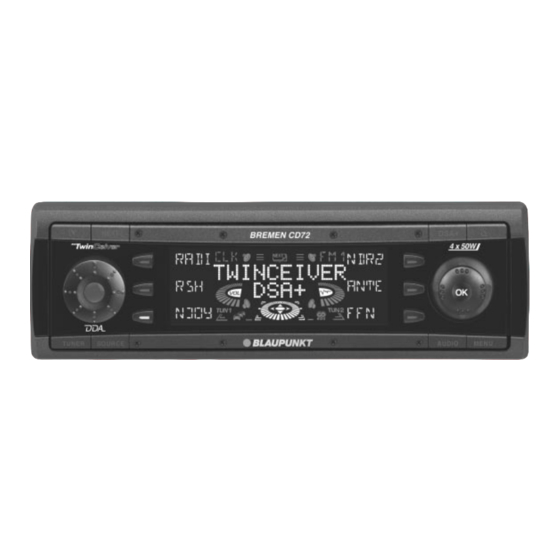 Blaupunkt Bremen CD72 Bedienungsanleitung