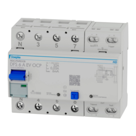 Doepke DFS 6 A EV OCP Serie Nutzungsinformation