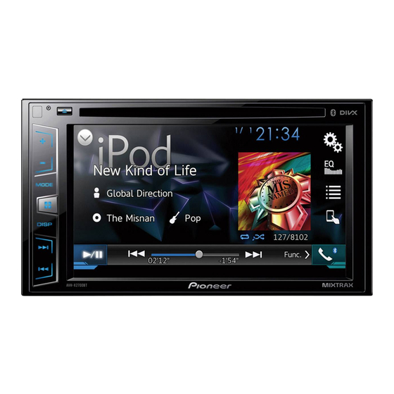 Pioneer AVH-X2700BT Schnellstartanleitung