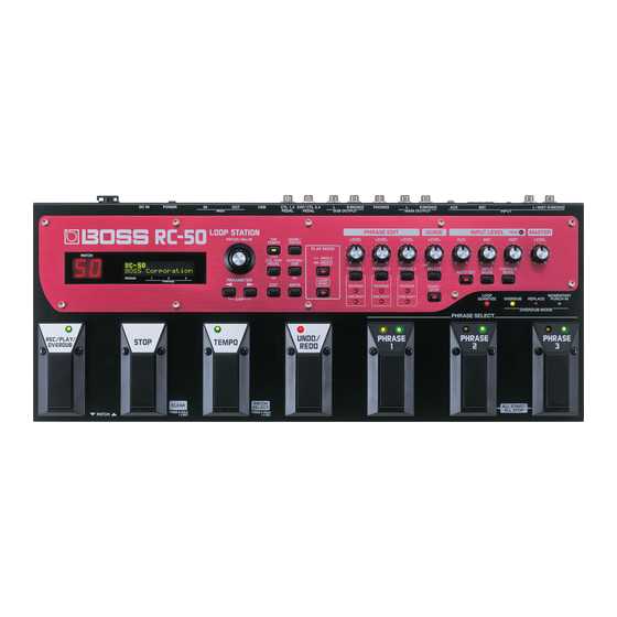 Boss RC-50 Bedienungsanleitung