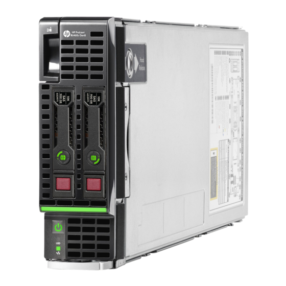 HP ProLiant BL460c Gen8 Installationsanleitung