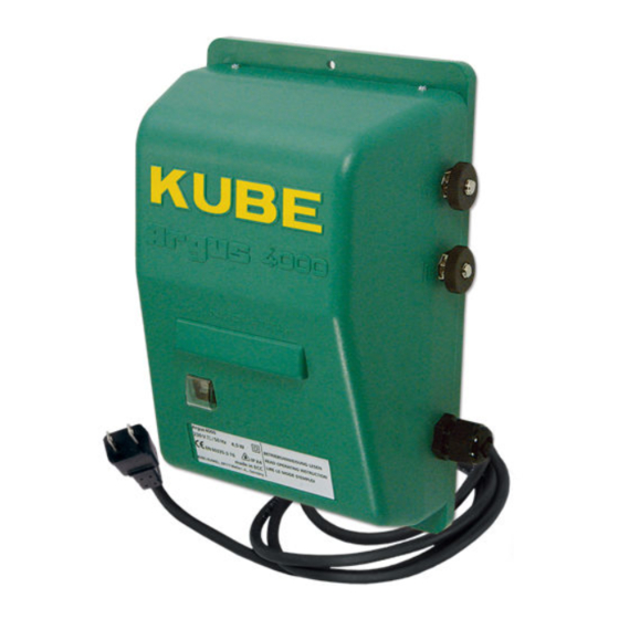 kube Argus 4000 Betriebsanweisung