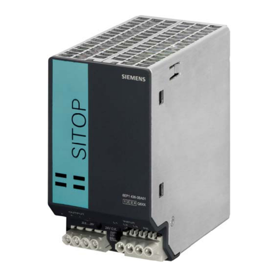 Siemens SITOP smart 48V/10A Betriebsanleitung